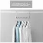 2pcs Random Color Multifunctional Hot Magic Space Saving Clothing Hanger Clothes Rack with Hook Wardrobe Closet Organizer