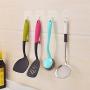 MOPMS Adhesive Hooks Kitchen Wall Hooks Heavy Duty Self Adhesive Hooks Transparent Hooks for Hanging, Command Hooks Heavy Duty for Kitchen, 10 Pack