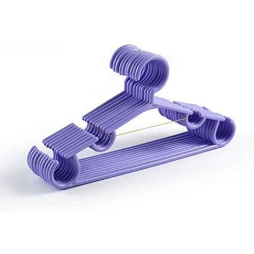 10PC Random Color Durable Children Multifunction Coat Trousers Clothes Rack Plastic Candy Color Hanging Clothes Hanger Rack Decoration for Kids