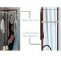 HSada Coat Rack Stand - Super Easy Assembly NO Tools Required - Multi-Functional Corner Garment Rack Clothing Rack with Hanger and 2-Tier Durable Shelf for Shoes Clothes Storage - Ship from US