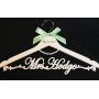 Wedding hanger, Bride pearl hanger, bride hanger, Personalized Hanger, Custom hanger, wedding gown hanger, wedding dress hanger