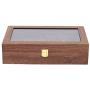 Eapmic Watch Jewelry Boxes Organizer Wooden 6+6 Slots Vintage Storage Case