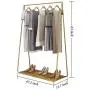 LINGYAN Metal Clothing Display Rack Hanger, Clothing Store Window Vertical Combination Frame, Bedroom Clothes Storage Rack, Shopping mall Store Shelves, Dressing Room Coat Rack (Gold) LINGYAN Metal Clothing Display Rack Hanger, Clothing Store Window Vertical Combination Frame, Bedroom Clothes Storage Rack, Shopping mall Store Shelves, Dressing Room Coat Rack (Gold)