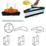 Storage Rack Practical Creative Plastic Clothes Hanger Storage Home Organizer Companion Rack for Home Kitchen - White