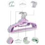 10pcs Random Color Adult Multifunctional Plastic Clothes Hangers Household Dress Storage Closet Organizer Hanging