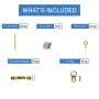 Assorted Picture Hanging Kit | 220 Piece Assortment with Wire, Picture Hangers, Hooks, Nails and Hardware for Frames Assorted Picture Hanging Kit | 220 Piece Assortment with Wire, Picture Hangers, Hooks, Nails and Hardware for Frames
