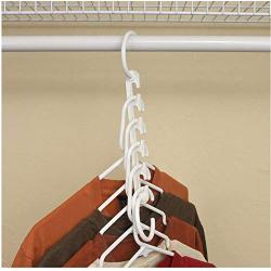 10pcs Space Saving Hanger 5 Hole Plastic Cloth Hanger Hook Magic Clothes Hanger with Hook Closet Organizer Decoration