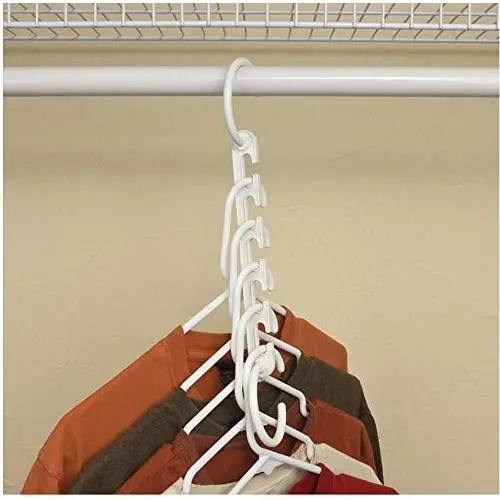 10pcs Space Saving Hanger 5 Hole Plastic Cloth Hanger Hook Magic Clothes Hanger with Hook Closet Organizer Decoration 10pcs Space Saving Hanger 5 Hole Plastic Cloth Hanger Hook Magic Clothes Hanger with Hook Closet Organizer Decoration
