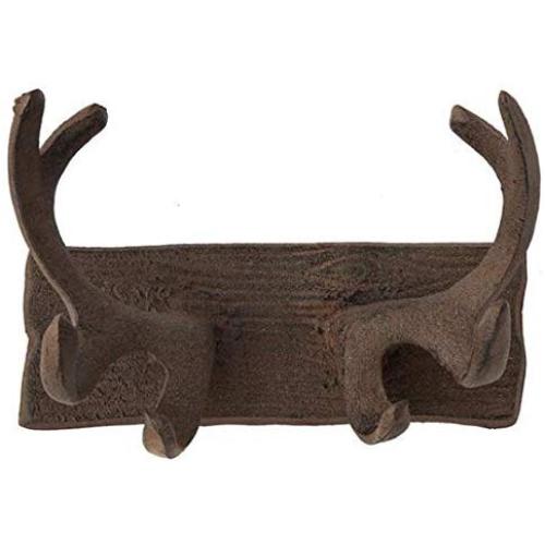 Comfify Vintage Cast Iron Deer Antlers Wall Hooks Antique Finish Metal Clothes Hanger Rack w/Hooks | Includes Screws and Anchors | in Rust Brown | (Antlers Hook CA-1507-24) Comfify Vintage Cast Iron Deer Antlers Wall Hooks Antique Finish Metal Clothes Hanger Rack w/Hooks | Includes Screws and Anchors | in Rust Brown | (Antlers Hook CA-1507-24)