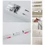 ZZYQ Folding Wall Mounted Retractable Clothes Hanger, Closet Organizer, The Original Folding Drying Rack,Aluminum Folding Drying Coat Racks,Black,B