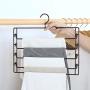 Shirt/Dress Hangers Pack of 2 Detachable Clothes Pants Hangers 5 Layers Aluminum Alloy Pant Slack Hangers Closet Storage Organizer for Pants Jeans Scarf Suit Hangers