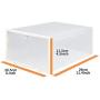 NEXCOVER Clear Stackable Shoe Storage Boxes,Large Size,4pack