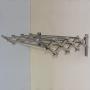 MoonNewyork Laundry Hanger Room Clothes Drying Towel Rack Stainless Wall Mounted Expandable