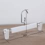 WZP Hanger,Household Drying Rack Pants Clip Drying Clothes Hook,Plastic Non-Slip Pants Clip Skirt Clip Hanger Easy to Clean/White/As Shown