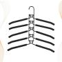 Cabilock Clothes Hanger Space Saving Clothes Hanger Wardrobe Clothes Rack Heavy Duty Folding Clothes Hanging Rack for Suit Coat Skirt T-Shirt (Black)