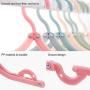 Walfiner 5Pcs Travel Hangers, Portable Folding Clothes Hangers for Travel & Home Use (Pink)