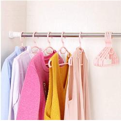 40cm 10 pcs Plastic Wind-Proof Clothes Hangers Coat Hangers for Kids Adult Non-Slip Clothing Hanging Random Color