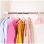40cm 10 pcs Plastic Wind-Proof Clothes Hangers Coat Hangers for Kids Adult Non-Slip Clothing Hanging Random Color