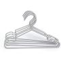 KOOBAY 30Pack 12.6inch Silver Metal Hangers Non Slip Suit Coated Wire Aluminum Children Storage Baby Hangers