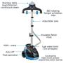 Rowenta IS6520 Master 360 Full Size Garment and Fabric Steamer with Rotating hanger, 1500-Watt, Blue (Renewed)