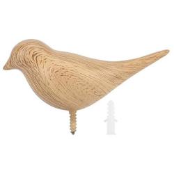 Strnek Decorative Wall Hanger Bird Decor Hook Wall Door Hanger Clothes Coat Hat Bags Towel Hanging Rack Holder(Wood Grain)