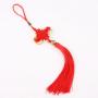GFORTUN Red Tassels Chinese Traditional Character Knot Decorative Ornament Hanger Crafts for Car Handbag Pendant Jewelry Decoration (5PCS)