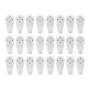 Non-Trace Wall Picture Hook, Dedoot Pack of 24 Non Trace Wall Hooks Plastic Invisible Traceless Hardwall Hanging Hook for Picture Photo Frame Hangers, White