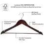 JS HOME Suit/Coat Hangers, Solid Wood Pants/Trousers Hangers with Notched Cut Shoulder, Non-Slip Tube for Pant Bar, Walnut Finish - 18 Pack JS HOME Suit/Coat Hangers, Solid Wood Pants/Trousers Hangers with Notched Cut Shoulder, Non-Slip Tube for Pant Bar, Walnut Finish - 18 Pack