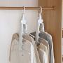 HJYPYJ Magic Hanger,Multifunction Magical Hangers,Detachable PP POM Hanger,Space-Saving Organizer Hangers, Reasonable Spacing/White / 3pcs