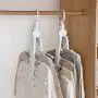 HJYPYJ Magic Hanger,Multifunction Magical Hangers,Detachable PP POM Hanger,Space-Saving Organizer Hangers, Reasonable Spacing/White / 3pcs