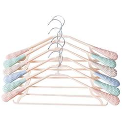 TOPBATHY 5pcs Clothes Hangers Non Slip No Shoulder Bump Suit Hangers Durable Space Saving Clothes Hangers Coat Sweater Jackets Pants Shirts(Mixed Color)