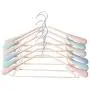 TOPBATHY 5pcs Clothes Hangers Non Slip No Shoulder Bump Suit Hangers Durable Space Saving Clothes Hangers Coat Sweater Jackets Pants Shirts(Mixed Color)
