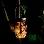 Aobik Solar Mason Jar Lid Lights, 6 Pack 30 Led String Fairy Star Firefly Jar Lids Lights,6 Hangers Included(Jars Not Included), Best for Mason Jar Decor,Patio Garden Decor Solar Laterns Table Lights