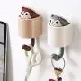 DOITOOL Cartoon Squirrel Wall Plug Hook Hanging Key Hook Wall Clothes Hanger for Kitchen Bathroom Coat Hat (Grey) DOITOOL Cartoon Squirrel Wall Plug Hook Hanging Key Hook Wall Clothes Hanger for Kitchen Bathroom Coat Hat (Grey)