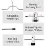 AMKUFO Pant Hangers 4 Tier Skirt Hangers with Adjustable Clips 4 Pcs Metal Trouser Hangers Space Saving for Slack, Trouser, Jeans, Towels Etc AMKUFO Pant Hangers 4 Tier Skirt Hangers with Adjustable Clips 4 Pcs Metal Trouser Hangers Space Saving for Slack, Trouser, Jeans, Towels Etc