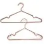 Koobay 60Pack 13&quot Children Rose Copper Gold Shiny Metal Wire Top Clothes Hangers for Shirts Coat Storage & Display