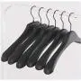 Black Thick Wide Shoulder Plastic Clothes Hanger for Coats Jacket and Fur (10 Pieces/Lot)