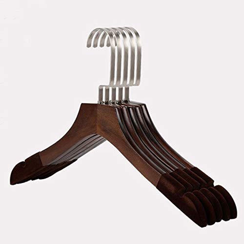 Xyijia 12 Pcs Anti-Slip Solid Wood Clothes Hangers, Walnut Non Slip Shirt Coats Shirts Hanger Rack with Notches Xyijia 12 Pcs Anti-Slip Solid Wood Clothes Hangers, Walnut Non Slip Shirt Coats Shirts Hanger Rack with Notches