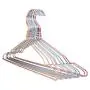 10Pcs Fancy Pink Blue Aluminum Metal Hanger for Clothes, Light Space Saving Dress Twisted Hanger with Notches Random Color 10Pcs Fancy Pink Blue Aluminum Metal Hanger for Clothes, Light Space Saving Dress Twisted Hanger with Notches Random Color