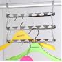 2pcs/Set Multi-Function Stainless Steel Clothes Hanger Creative Cloth Cabinet Clothes Rack Organizer Home Wardrobe Tool Racks