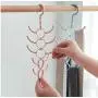 10PC Random Color Rotatable 10-Claw Clothes Hanger Windproof Clothes Hanger Handbag Bag Holder Space Saving Clothes Hanger Organizer Decoration