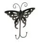 joyMerit Cute Butterfly Wall Door Mounted Clothes Bag Dual Hook Hanger Holder - Black joyMerit Cute Butterfly Wall Door Mounted Clothes Bag Dual Hook Hanger Holder - Black