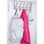 Galashield Over The Door Hook Pink Acrylic Hooks and Stainless Steel Organizer Door Hanger Towel Rack (10 Hooks)