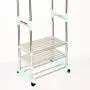 Double Folding Clothes Rail, Rolling Clothes Hanger, Retractable Balcony Storage Shoe Rack, L70-115cm W42 H85-157cm, (stainless Steel) Double Folding Clothes Rail, Rolling Clothes Hanger, Retractable Balcony Storage Shoe Rack, L70-115cm W42 H85-157cm, (stainless Steel)