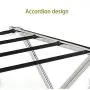 Accordion Design Clothes Airer,Folding Stainless Steel Laundry Drying Rack,Adjustable Dry Rail Hanger with Concise Home Portable,for Socks Bed Linen Clothing Extendable Compact Accordion Design Clothes Airer,Folding Stainless Steel Laundry Drying Rack,Adjustable Dry Rail Hanger with Concise Home Portable,for Socks Bed Linen Clothing Extendable Compact