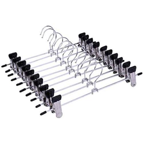 10pcs Clothes Hangers Clip Hanger for Closet Metal Clips Coat Skirt Dress Blouse Bulk Shirt