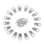 EDCarrying 100 Pack Heavy Duty D Ring Picture Hangers with Screws Single Hole PH-1 (Silver)