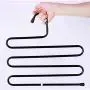 Clothes Pants Hangers Pants Hanger Multi-layer S-style Jeans Trouser Hanger Closet Organize Storage Stainless Steel Rack Space Saver For Tie Scarf Shock Jeans Towel Clothes(1 Pack ) for Pants Jeans Sc Clothes Pants Hangers Pants Hanger Multi-layer S-style Jeans Trouser Hanger Closet Organize Storage Stainless Steel Rack Space Saver For Tie Scarf Shock Jeans Towel Clothes(1 Pack ) for Pants Jeans Sc