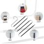 DNJKSA 5 Layers S Shape Multifunctional Clothes Hangers Pants Storage Hangers Cloth Rack Multilayer Storage Cloth Hanger(2 Pieces/Lot)(Random Color)