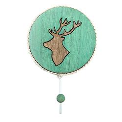 Flightbird Flightbird Coat Hooks Wall Mounted Retro Wooden Reindeer Key Hooks Self Adhesive Clothes Hanger Hat Rack Sundries Organizer Heavy Duty Utility Hooks for Bedroom,Bathroom,Office